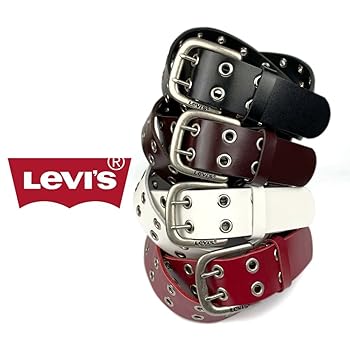 Buy Levi's Levis Double Pin Leather Belt, Genuine Leather